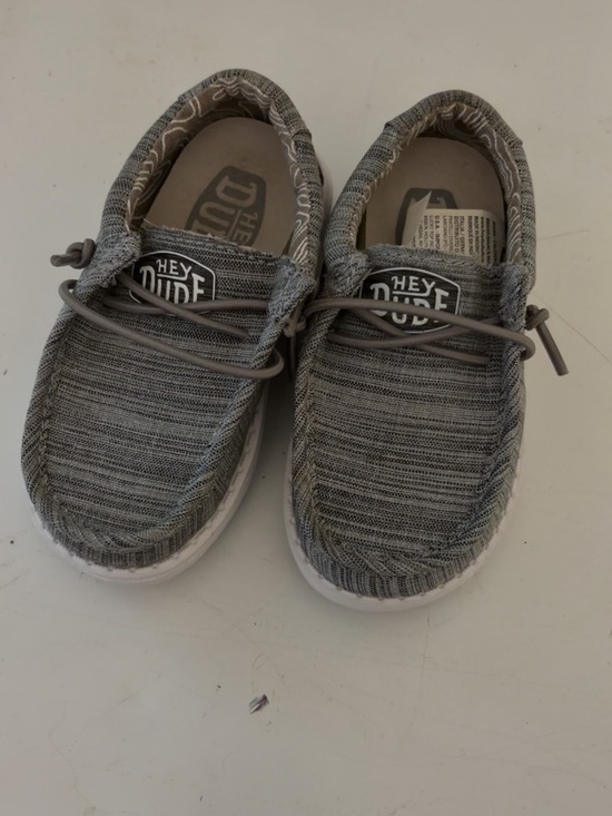 Hey Dude Other - Hey Dude Kids Gray Knit Slip-On Sneakers